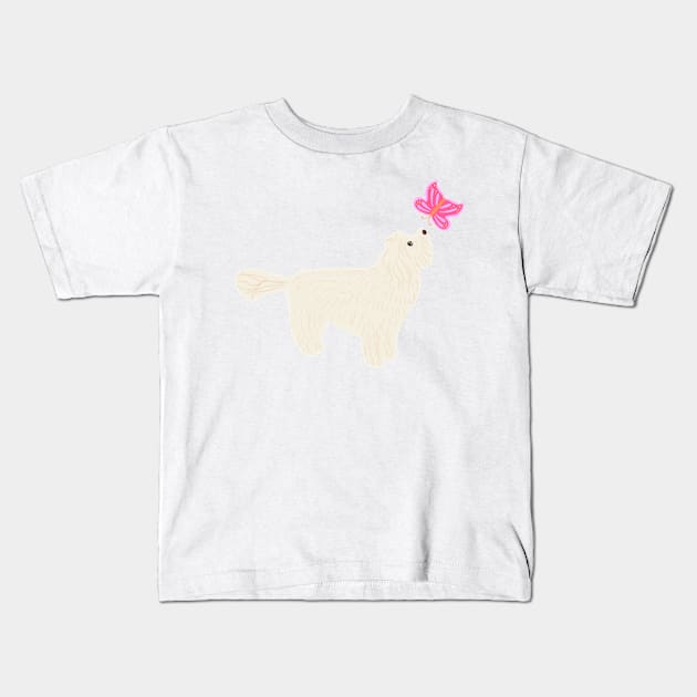 Maltipoo Kids T-Shirt by PatternbyNOK